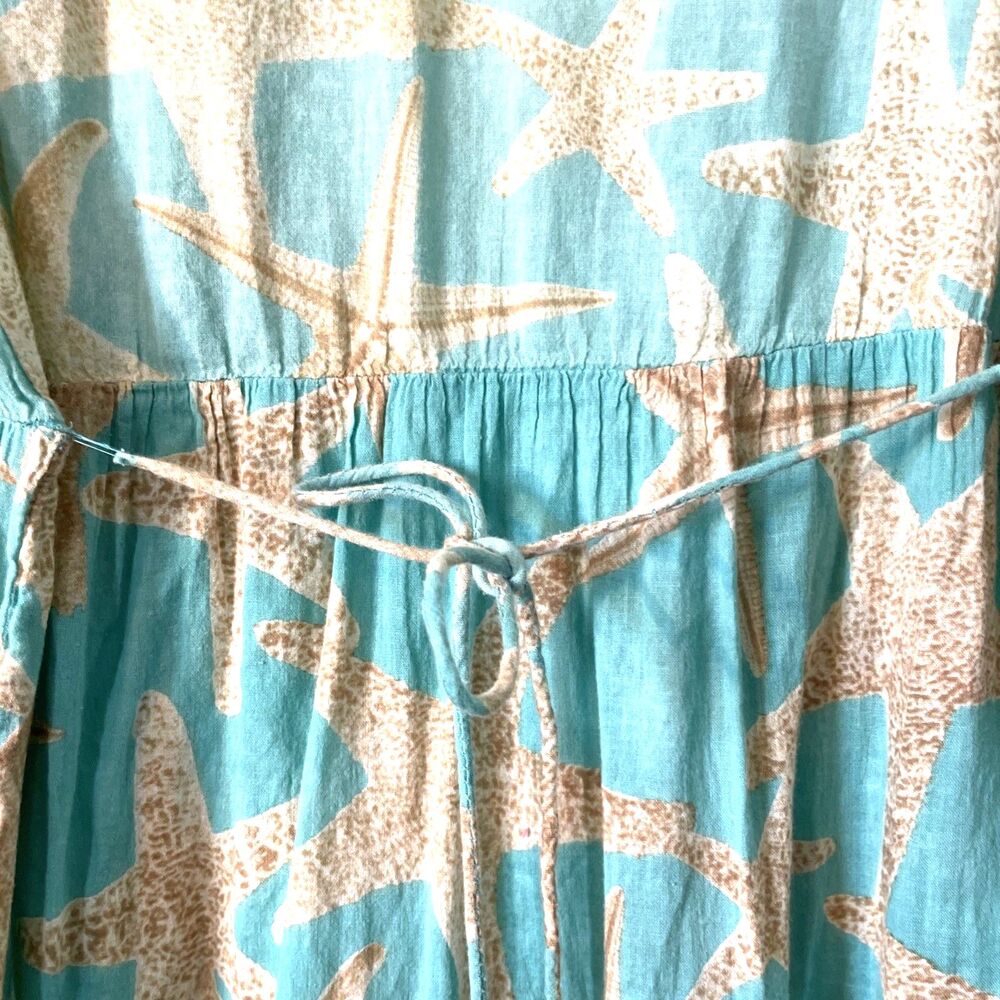 ANTICA SARTORIA  SMALL AQUA Sand Dollar Dress/beach Coverup - Picture 9 of 9